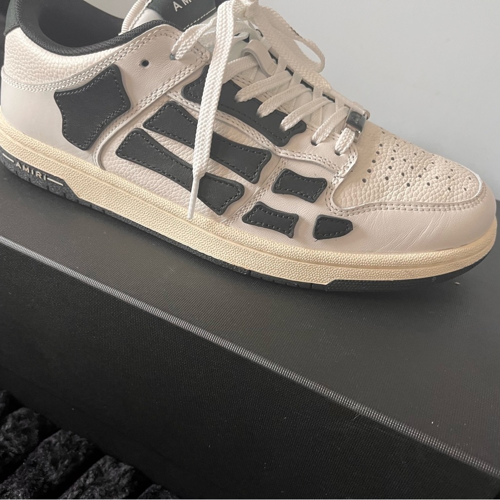 AMIRI Black and Cream Vintage Sneakers